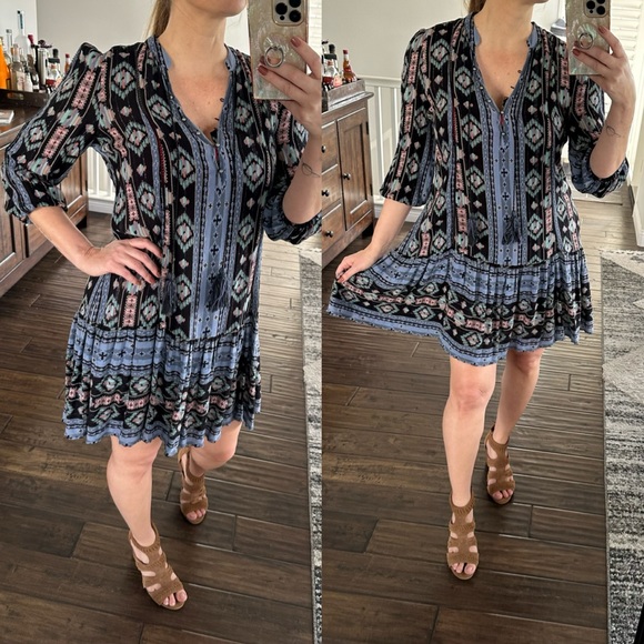 Anthropology Holding Horses Dress Size Small Blue - Picture 10 of 10